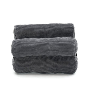 English Elm Folding Floor Lounge Chair Sleeper with Shredded Foam Fill for Studio or Guest Room Grey W5870P523985