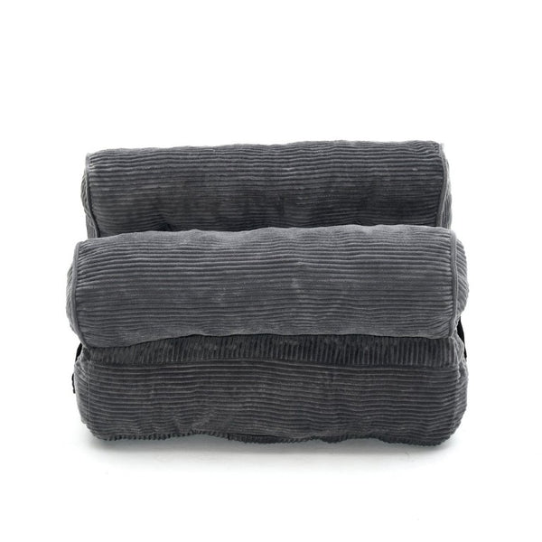 English Elm Folding Floor Lounge Chair Sleeper with Shredded Foam Fill for Studio or Guest Room Grey W5870P523985