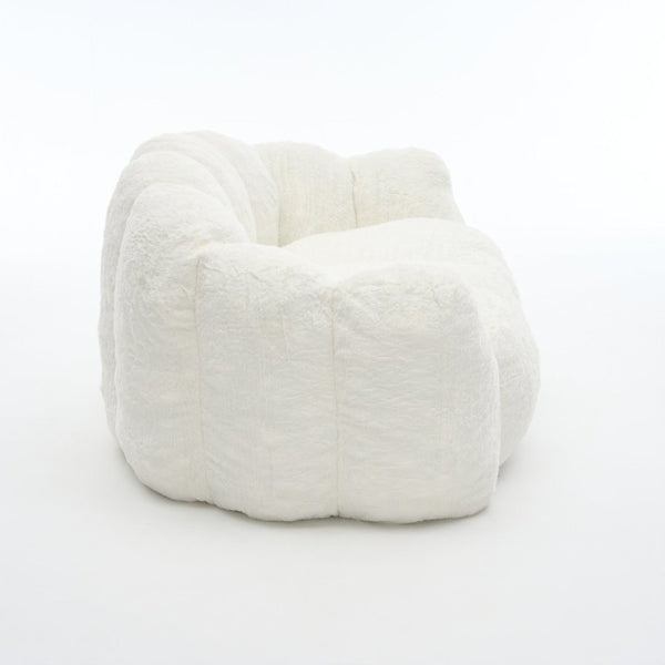 English Elm A Floral Faux Fur Kids Foam Chair Plush Bloom Seat for Nursery or Playroom Ameican White Oak W5870P523990