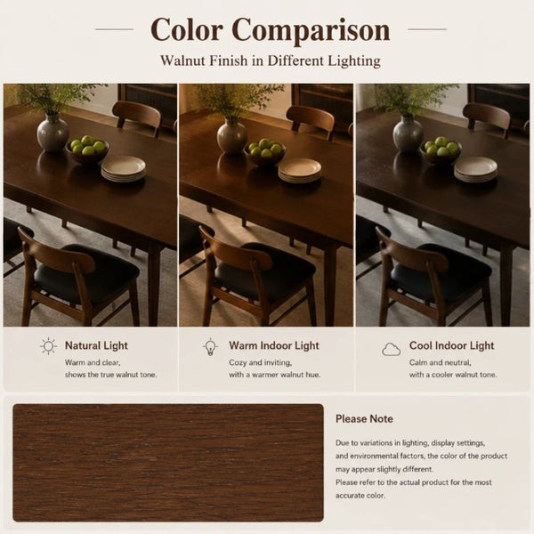English Elm Solid Wood Extendable Dining Table Seats 4 to 10 with Butterfly Leaf Natural Grain W5881P505089