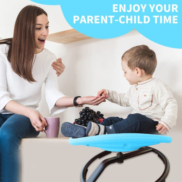 English Elm Sensory Spin Disc Chair for Kids with ADHD Autism Motor Skills Balance Training Baby Blue W5916P532345