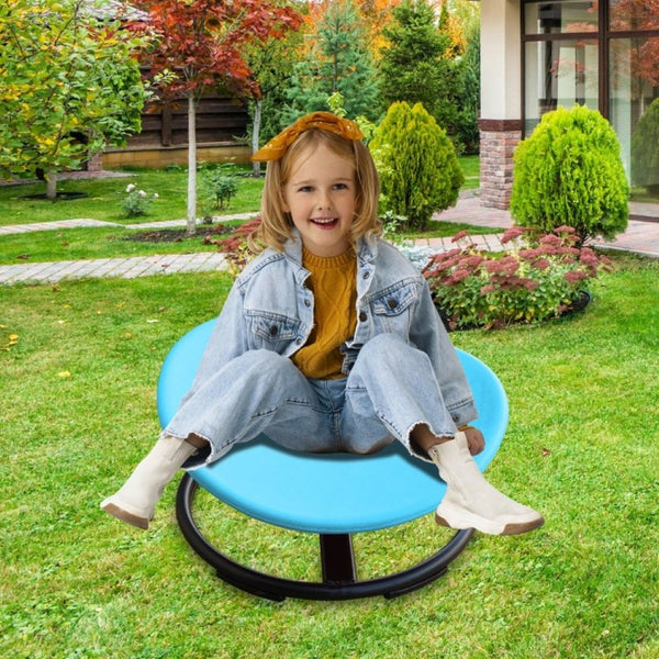 English Elm Sensory Spin Disc Chair for Kids with ADHD Autism Motor Skills Balance Training Baby Blue W5916P532345