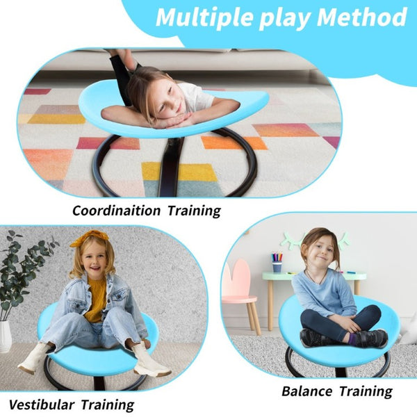 English Elm Sensory Spin Disc Chair for Kids with ADHD Autism Motor Skills Balance Training Baby Blue W5916P532345