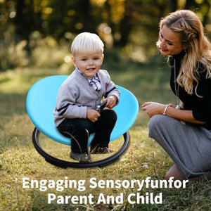 English Elm Sensory Spin Disc Chair for Kids with ADHD Autism Motor Skills Balance Training Baby Blue W5916P532345