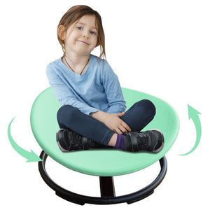 English Elm Sensory Spin Disc Chair for Kids with ADHD Autism Motor Skills Balance Training Creamy Green W5916P532347