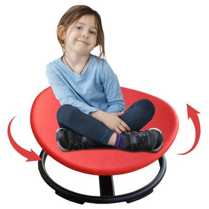 English Elm Sensory Spin Disc Chair for Kids with ADHD Autism Motor Skills Balance Training Red W5916P532348