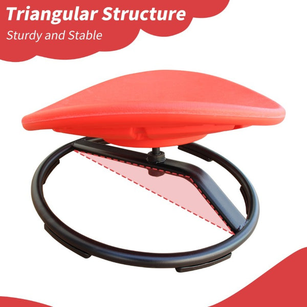English Elm Sensory Spin Disc Chair for Kids with ADHD Autism Motor Skills Balance Training Red W5916P532348