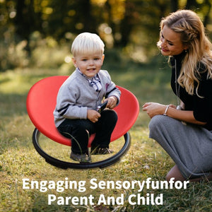 English Elm Sensory Spin Disc Chair for Kids with ADHD Autism Motor Skills Balance Training Red W5916P532348