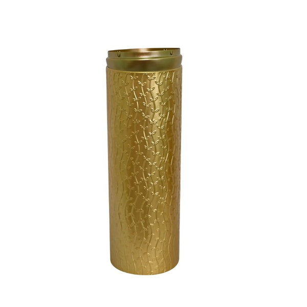 English Elm Decorative Gold Leaf Metal Floor Vase Trio Graduated Heights for Entryway Living Room W5977P521295
