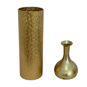 English Elm Decorative Gold Leaf Metal Floor Vase Trio Graduated Heights for Entryway Living Room W5977P521295