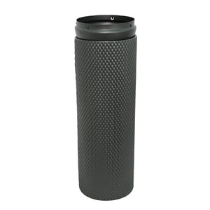 English Elm Decorative Honeycomb Metal Floor Vase Trio Handcrafted Black Silver Leaf Finish W5977P521306