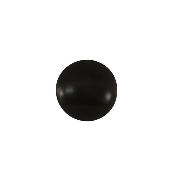 English Elm 35.43 Inch Round Walnut Finish Coffee Table with Hidden Drawer and Black Sphere Legs W6002S00007