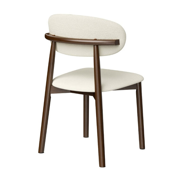 English Elm Solid Oak Farmhouse Dining Chairs Set of 4 Chenille Upholstered with Metal Reinforced Frame W6013P507662