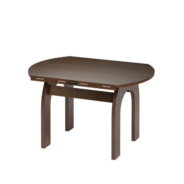 English Elm 51.2 Inch Solid Wood Round Drop Leaf Dining Table Walnut Finish Farmhouse Small Space W6013P531651