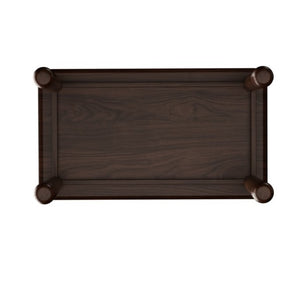 English Elm 63 Inch Sintered Stone Top Rectangular Dining Table Walnut Wood Frame Seats Six W6013S00011