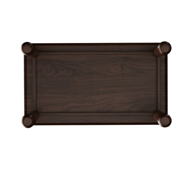 English Elm 63 Inch Sintered Stone Top Rectangular Dining Table Walnut Wood Frame Seats Six W6013S00011