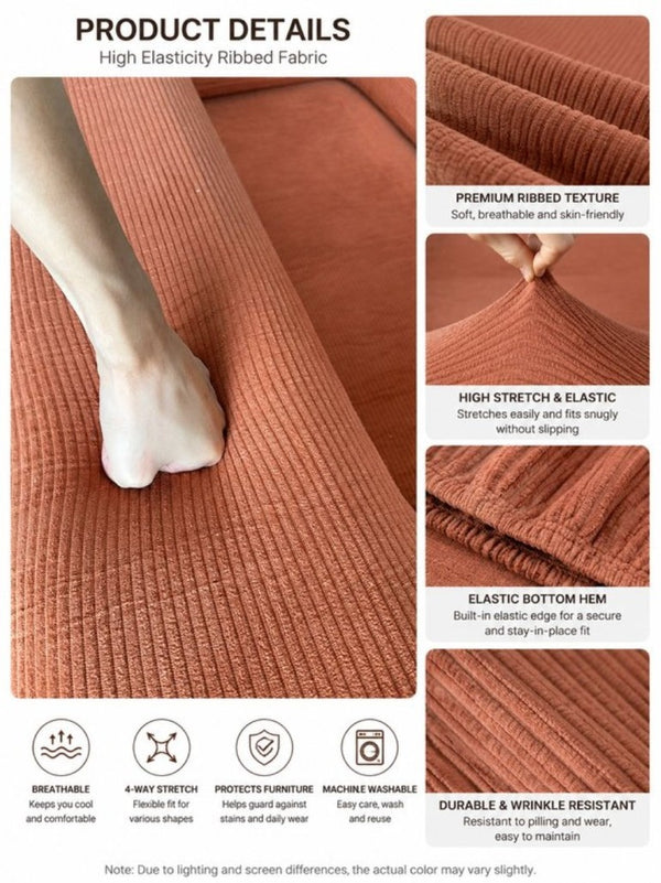 English Elm Compression Corduroy Floor Sofa Bed Modular Convertible for Studio Living Spaces Orange W6188P525729
