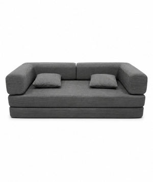 English Elm Compression Corduroy Floor Sofa Bed Modular Convertible for Studio Living Spaces Antique Grey W6188P525742