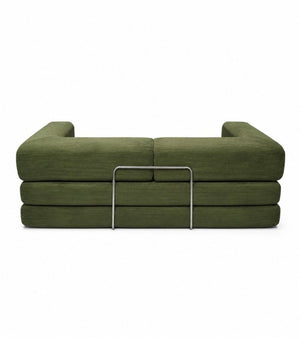 English Elm Compression Corduroy Floor Sofa Bed Modular Convertible for Studio Living Spaces Green W6188P525745