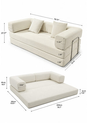 English Elm Double Duty Convertible Corduroy Sleeper Sofa Wide Body Sponge Guest Bed W6188P552718