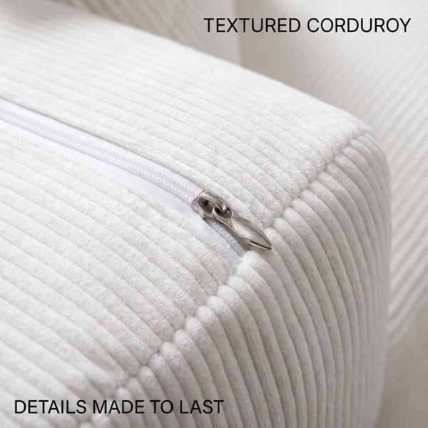 English Elm Double Duty Convertible Corduroy Sleeper Sofa Wide Body Sponge Guest Bed W6188P552718