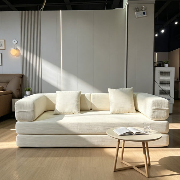 English Elm Double Duty Convertible Corduroy Sleeper Sofa Wide Body Sponge Guest Bed W6188P552718