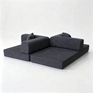 English Elm Double Duty Corduroy Convertible Sofa Bed with Wide Body Sponge Cushioned Seating W6188P552722