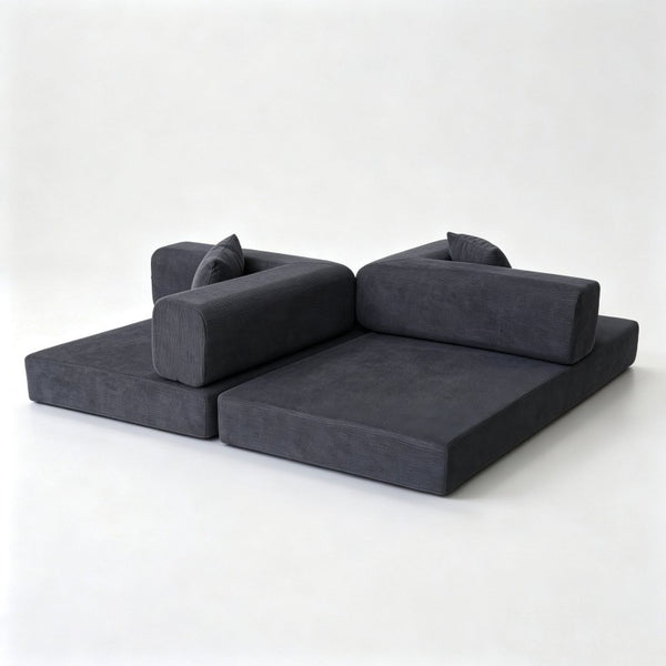 English Elm Double Duty Corduroy Convertible Sofa Bed with Wide Body Sponge Cushioned Seating W6188P552722