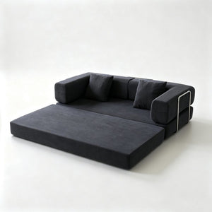English Elm Double Duty Corduroy Convertible Sofa Bed with Wide Body Sponge Cushioned Seating W6188P552722