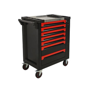English Elm 7 Drawer Rolling Tool Chest SPCC Steel Cabinet with 258 Piece Set for Garage W6259P532652