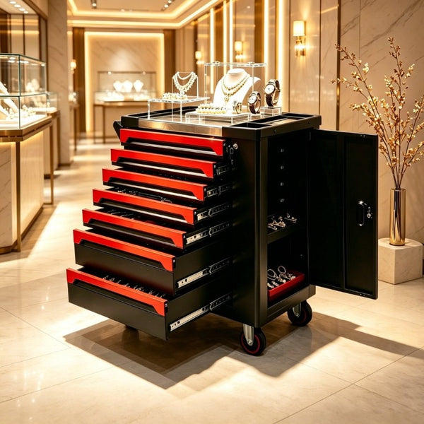 English Elm 7 Drawer Rolling Tool Chest SPCC Steel Cabinet with 258 Piece Set for Garage W6259P532652