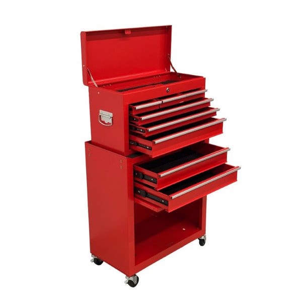 English Elm 8‑Drawer Rolling Tool Chest Detachable Top Box Cold-Rolled Steel Garage Workshop Cabinet W6259P532862