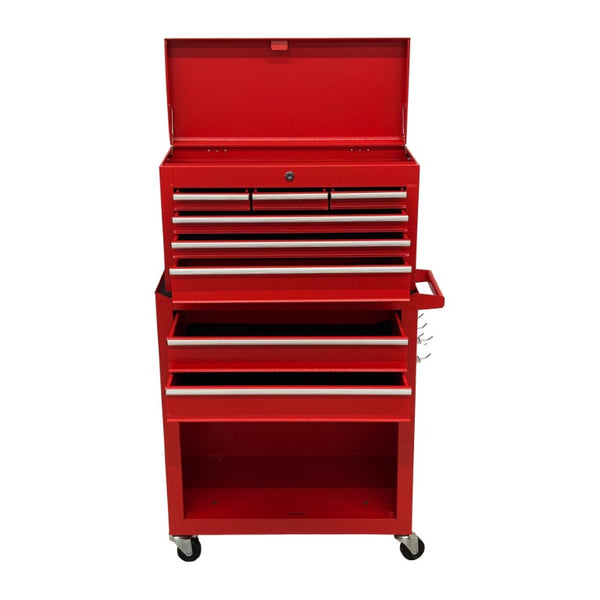 English Elm 8‑Drawer Rolling Tool Chest Detachable Top Box Cold-Rolled Steel Garage Workshop Cabinet W6259P532862
