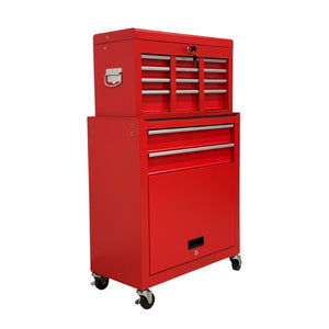 English Elm 8‑Drawer Rolling Tool Chest Detachable Top Box Cold-Rolled Steel Garage Workshop Cabinet W6259P532862