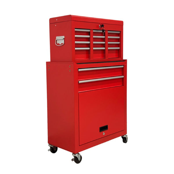 English Elm 8‑Drawer Rolling Tool Chest Detachable Top Box Cold-Rolled Steel Garage Workshop Cabinet W6259P532862