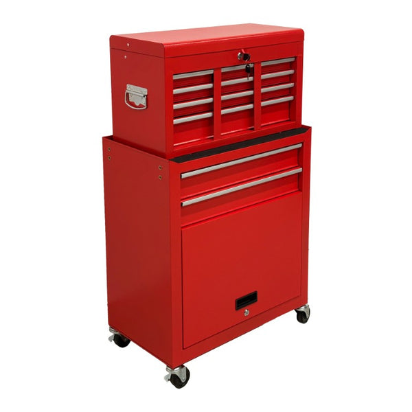 English Elm 8‑Drawer Rolling Tool Chest Detachable Top Box Cold-Rolled Steel Garage Workshop Cabinet W6259P532862