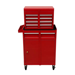 English Elm 5‑Drawer Rolling Steel Tool Cabinet with Locking Casters and Detachable Top Chest W6259P532919