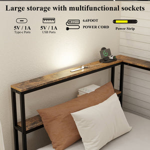 English Elm Twin Corner Metal Platform Daybed with Storage Drawers and Farmhouse Barn Door Detail W636P485963