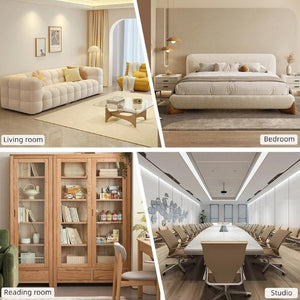 English Elm 2 Teddy Fabric Hanging Accent Chairs with Arm Pockets Welded Iron Frame Cozy Seat W680P145265