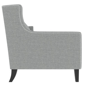 English Elm 78.75 Inch Mid Century Modern 3 Seater Sofa with Button Tufted Back and Birch Legs W680P188561