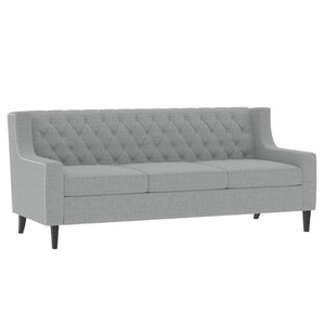 English Elm 78.75 Inch Mid Century Modern 3 Seater Sofa with Button Tufted Back and Birch Legs W680P188561