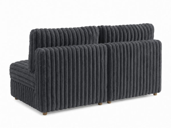 English Elm Armless Modular Sectional Units with Hidden Storage and Sleeper Flexibility for Living Rooms Grey W680P466908