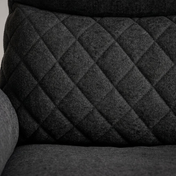 English Elm Thick Padded Power Recliner Accent Chair Ice Silk Velvet Memory Foam Living Room Dark Gray W680P512841