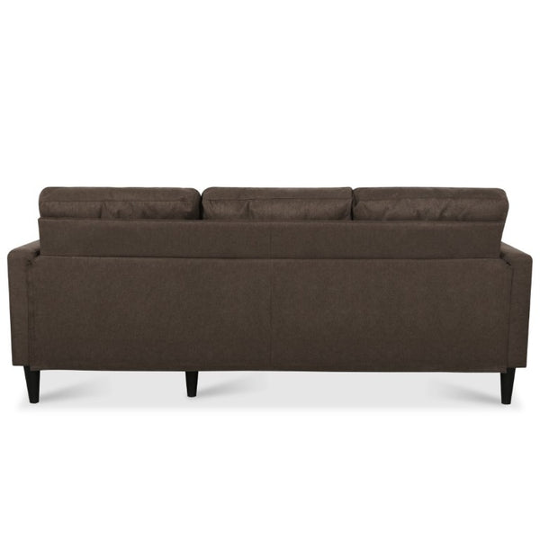 English Elm Sofa with Hidden Storage Solid Wood Frame Fabric Upholstery for Living Rooms Brown W680S00104