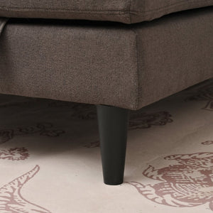 English Elm Sofa with Hidden Storage Solid Wood Frame Fabric Upholstery for Living Rooms Brown W680S00104