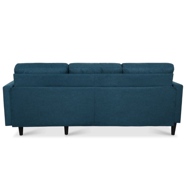 English Elm Sofa with Hidden Storage Solid Wood Frame Fabric Upholstery for Living Rooms Blue W680S00105