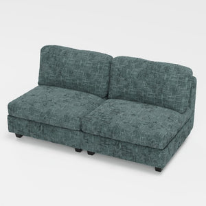 English Elm Modular Sectional Sofa with Under Seat Storage Breathable Fabric Four Living Room W680S00167