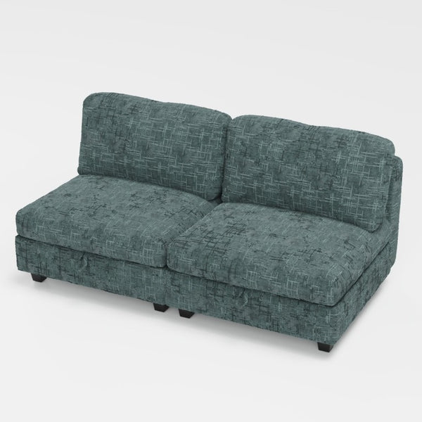 English Elm Modular Sectional Sofa with Under Seat Storage Breathable Fabric Four Living Room W680S00167