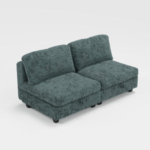 English Elm Modular Sectional Sofa with Under Seat Storage Breathable Fabric Four Living Room W680S00167