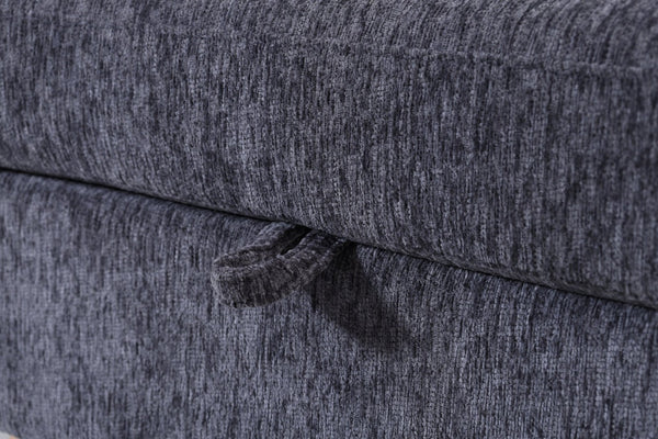 English Elm Modular Sectional Sofa with Hidden Storage Sleeper Convertible 8 Seat Fabric Set Grey W680S00171